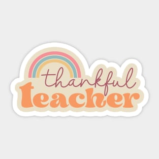 Thankful Teacher Sticker